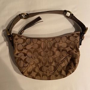 Vintage Coach Crescent Monogram Bag